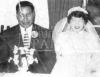 Agustus and Viola Christmas' wedding photo, November 3 1955. Membertou. (Viola Christmas Collection)