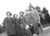 Muriel Moore, Geraldine Paul, Mary Fritz, Mildred Marshall, Dorothy Moore, child unknown. (Pauline Bernard Collection)
